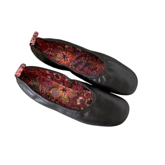 JOHNNY WAS JADE BALLET Black Leather FLAT Loefer - Picture 14 of 16